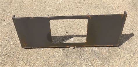 blank skid steer plate|skid steer attachment plate fast.